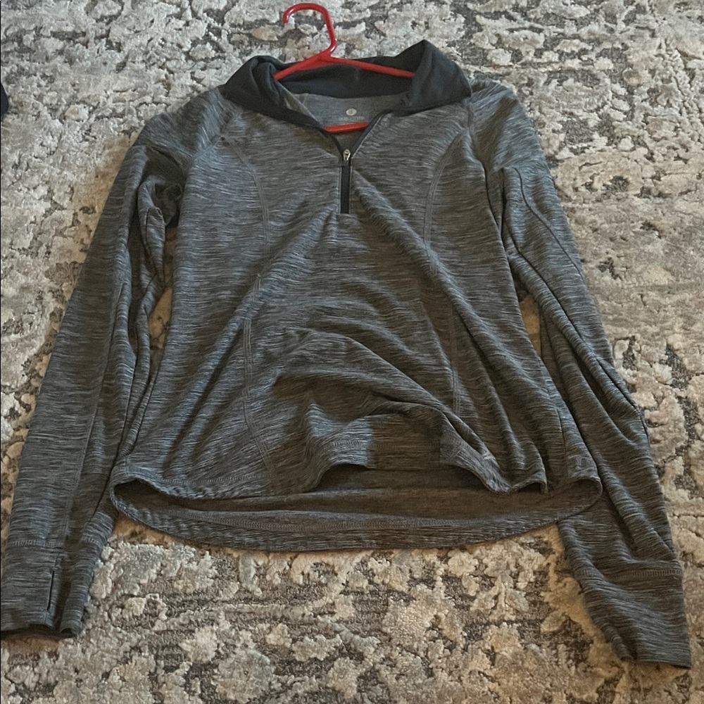 Old Navy Women's Gray Half-Zip Hoodie
